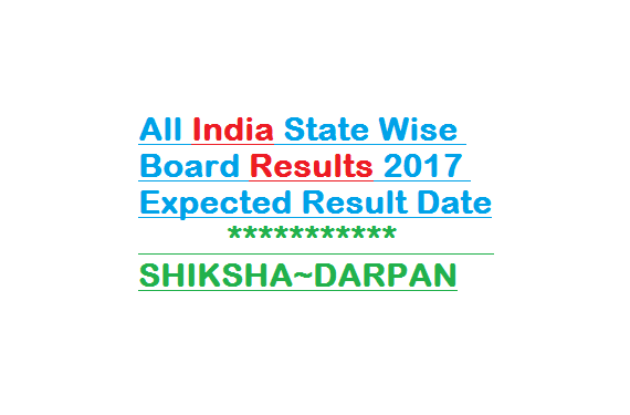 All India State Wise Board Results 2017