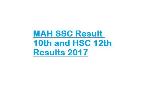 MAH SSC Result 10th and HSC 12th Results 2017