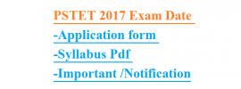 PSTET Exam Date Application form Syllabus