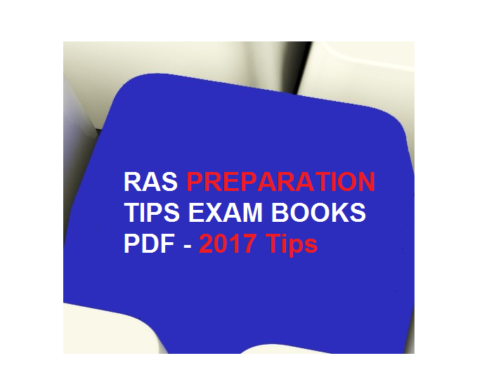 RAS PREPARATION TIPS EXAM BOOKS PDF