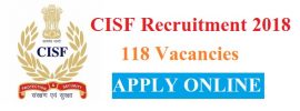 CISF Recruitment 2018 Apply online