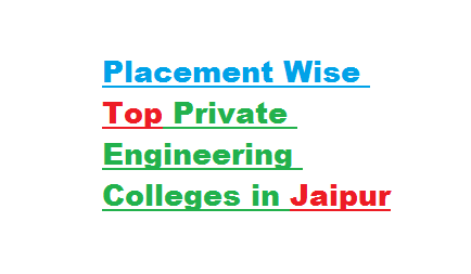 Placement Wise Top Private Engineering Colleges in Jaipur