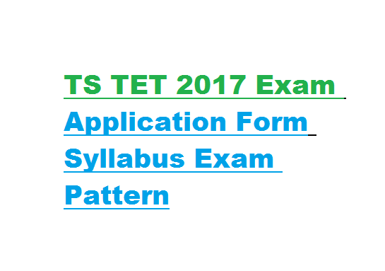 TS TET 2017 Exam