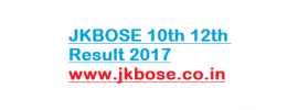JKBOSE 10th and 12th Result 2017