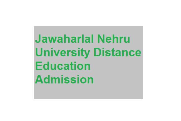 Jawaharlal Nehru University Distance Education Admission