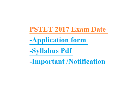 PSTET Exam Date Application form Syllabus