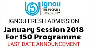 IGNOU Admission 2018